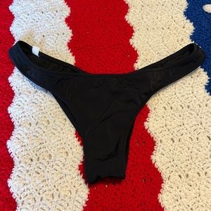 Cheeky bikini bottoms.